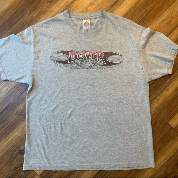 Vintage Dover Delaware Rock solid NASCAR Alstyle Men’s Sz XL Grey T Shirt - Picture 1 of 9